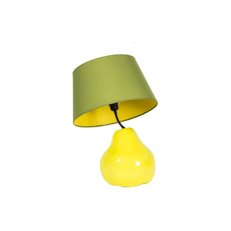 Zółto-zielona ceramiczna lampa stołowa Creative Lightings Pear Bonami Hit sprzedaży