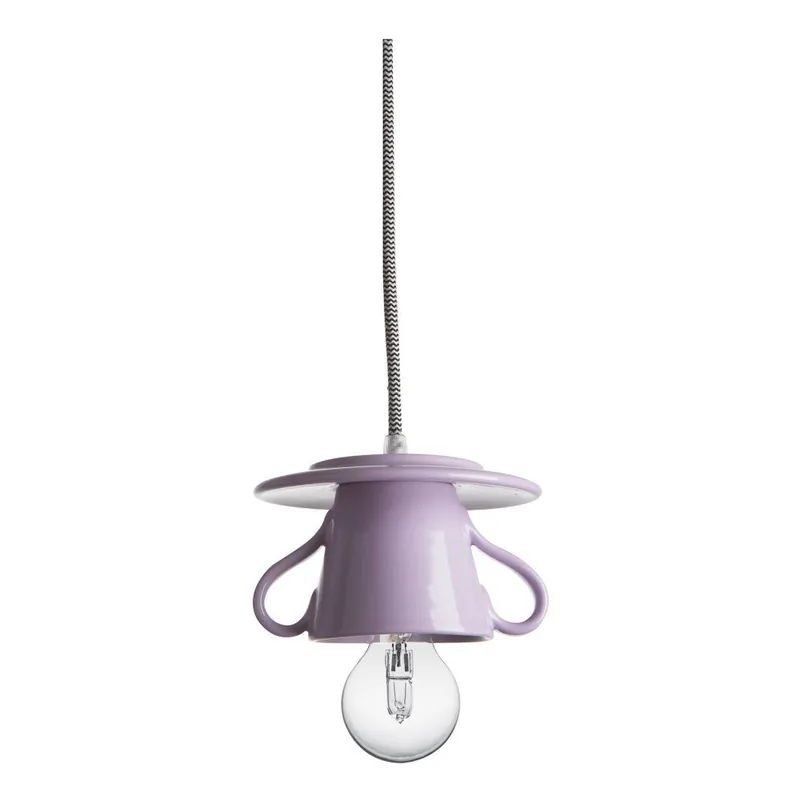 Tylko dziś Fioletowa ceramiczna lampa wisząca Creative Lightings Coffee Time Darling Bonami