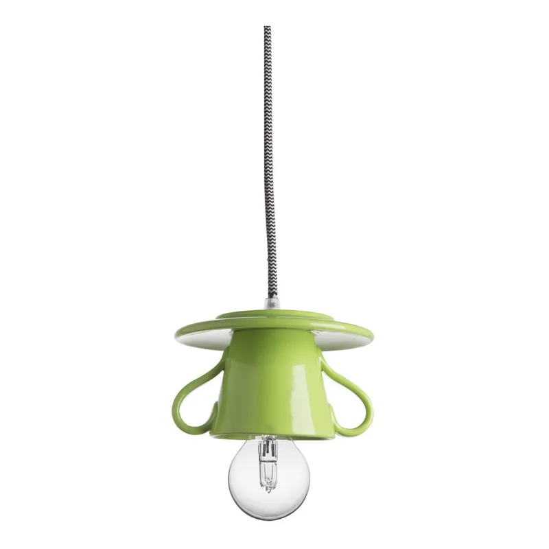 Wyjątkowa oferta Zielona ceramiczna lampa wisząca Creative Lightings Coffee Time Darling Bonami