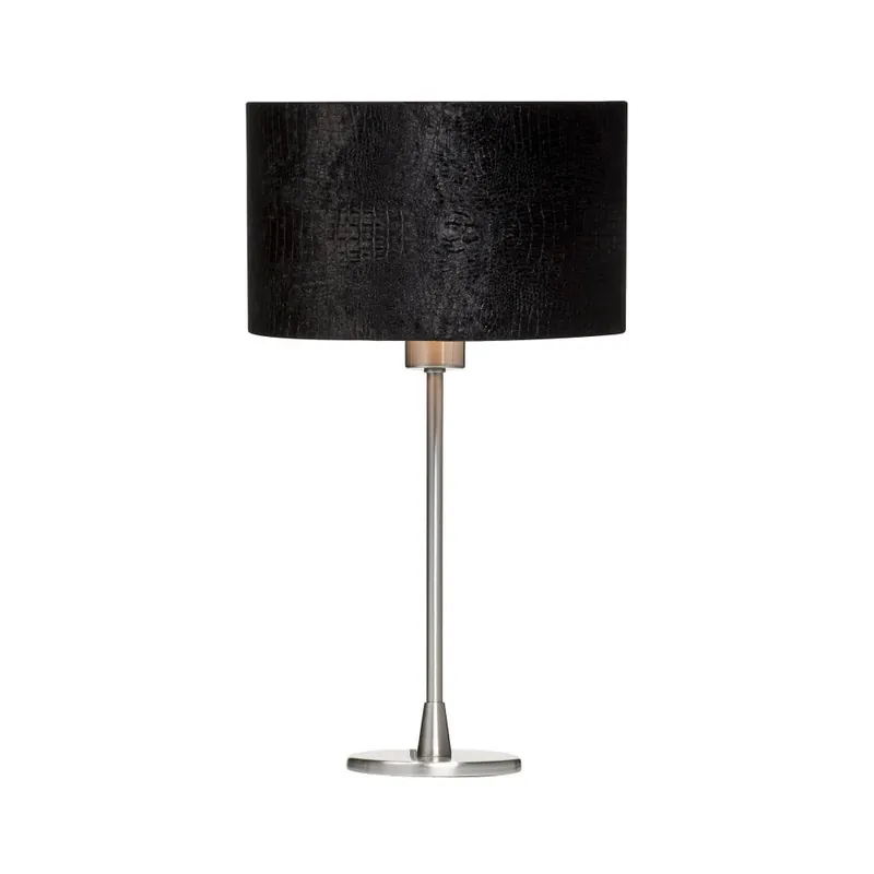 Czarna lampa stołowa ze skóry krokodyla Creative Lightings Glamour Croco Bonami Bestseller