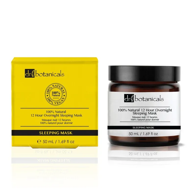 Nawilżająca maseczka do twarzy na noc Dr. Botanicals Natural 12 Hour Overnight Sleeping, 50 ml Bonami Ograniczona ilość