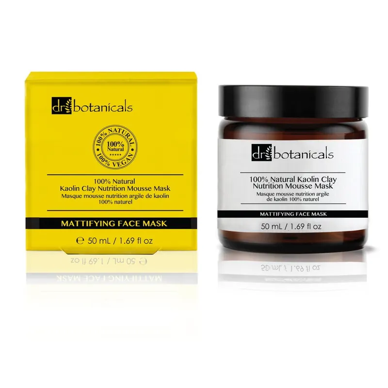 Oczyszczająca maseczka do twarzy Dr. Botanicals Natural Kaolin Clay Nutrition Mousse, 50 ml Bonami Ostatnie sztuki