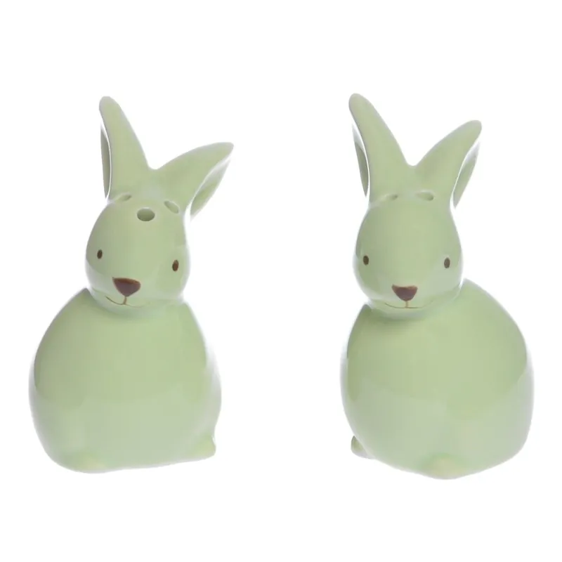 Bezpieczna płatność Zielona solniczka i pieprzniczka Ewax Little Rabbit Bonami