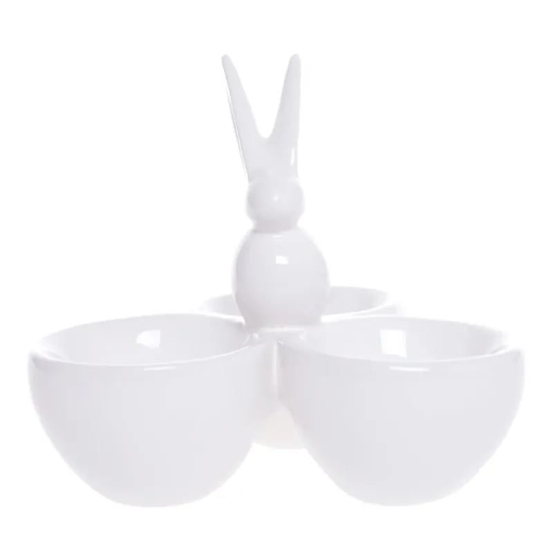 Białe miseczki na jajka Ewax Pearl, ⌀ 11 cm Bonami Oferta