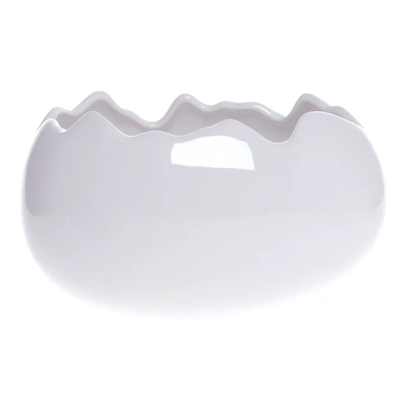 Rabat Biała ceramiczna miska dekoracyjna Ewax Egg Shell Bonami
