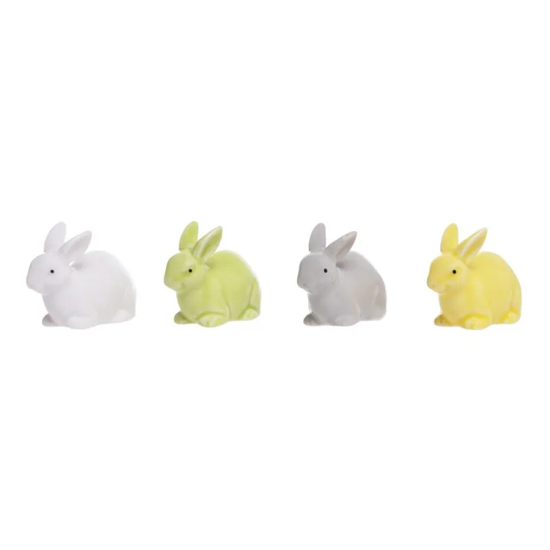 Zestaw 4 zajączków ceramicznych Ewax Rabbit Bonami Szybka wysyłka