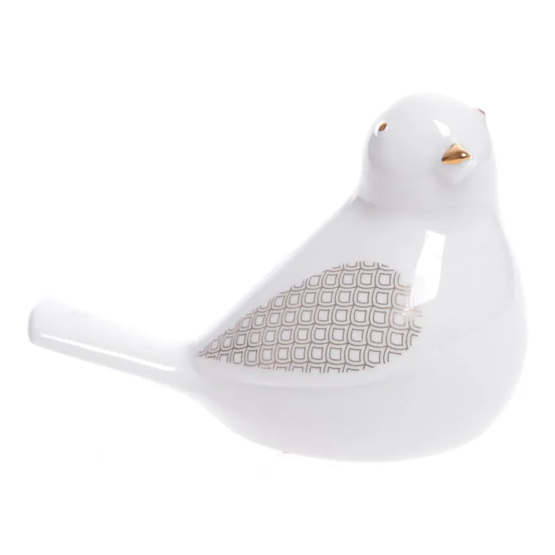 Biały ptaszek ceramiczny, wys. 8 cm Bonami Oferta czasowa