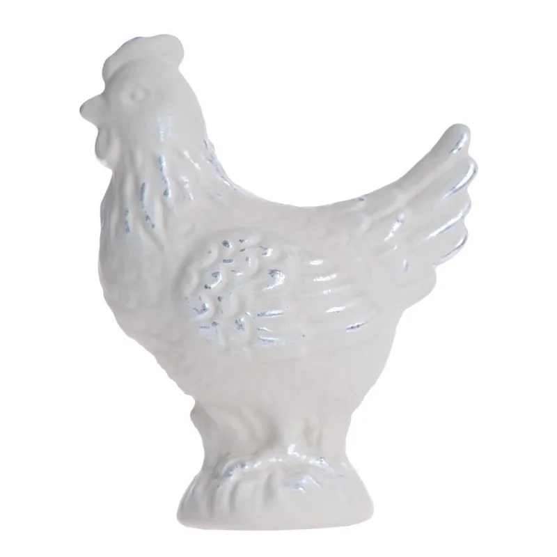 Bezpieczne zakupy Biała kurka ceramiczna Ewax Poulain, wys. 7,5 cm Bonami