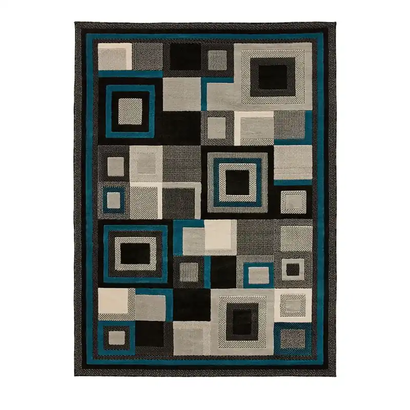 Czarno-niebieski dywan Think Rugs Hudson, 60x120 cm Bonami Popularny