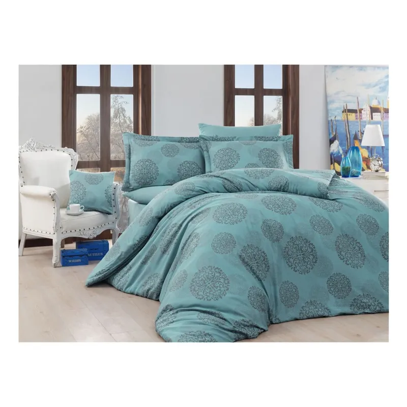 Bestseller Bawełniana pościel dwuosobowa z prześcieradłem Liana, 240x260 cm Bonami