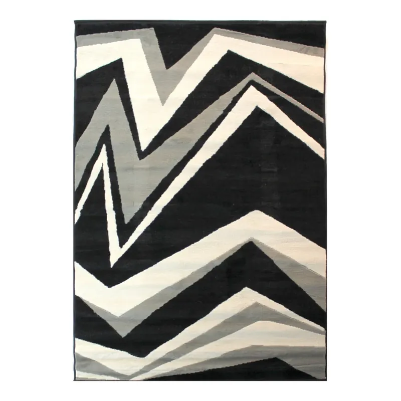 Hit sprzedaży Czarno-szary dywan Flair Rugs Element Shard, 60x110 cm Bonami