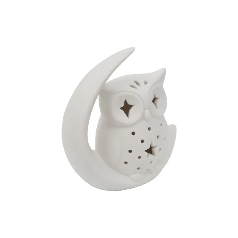 Biała porcelanowa figurka dekoracyjna Mauro Ferretti Gufo Moon Bonami Kup online