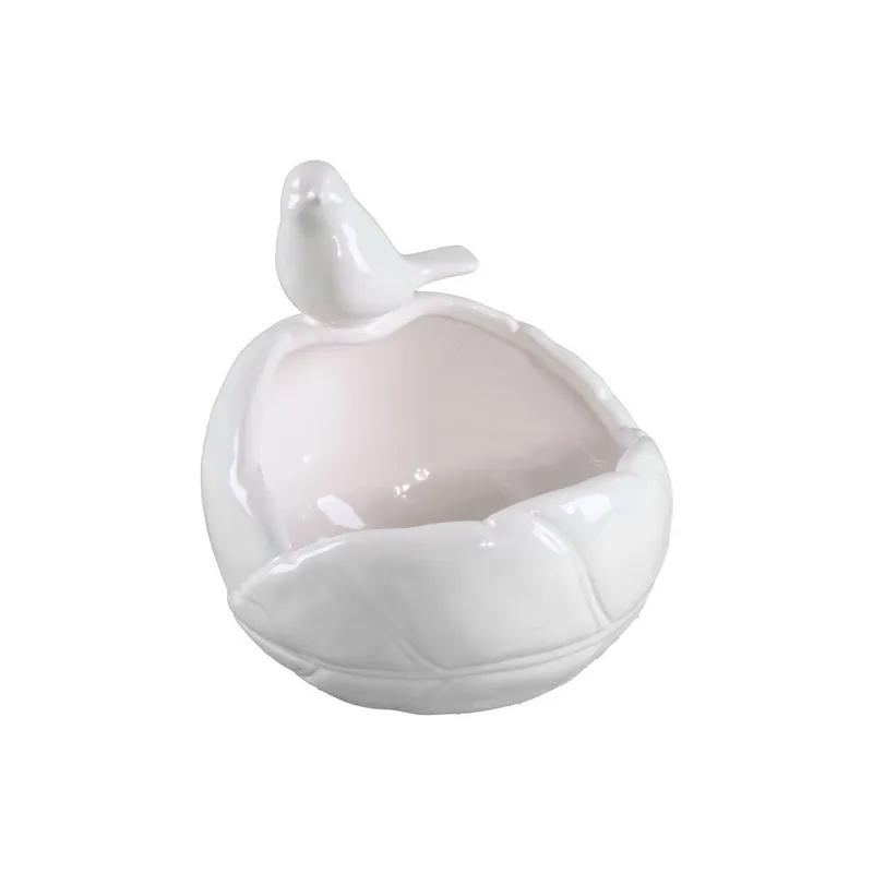 Biały wazon ceramiczny Mauro Ferretti Gufo Uccellino, wysokość 18 cm Bonami Tani
