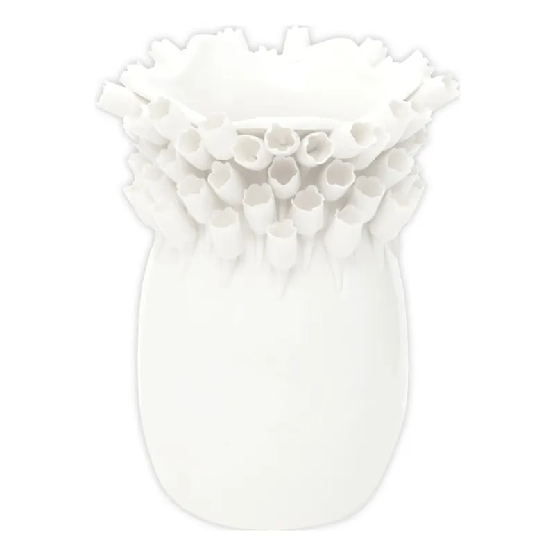 Biały wazon porcelanowy Mauro Ferretti Tulip, wysokość 25 cm Bonami Oferta limitowana