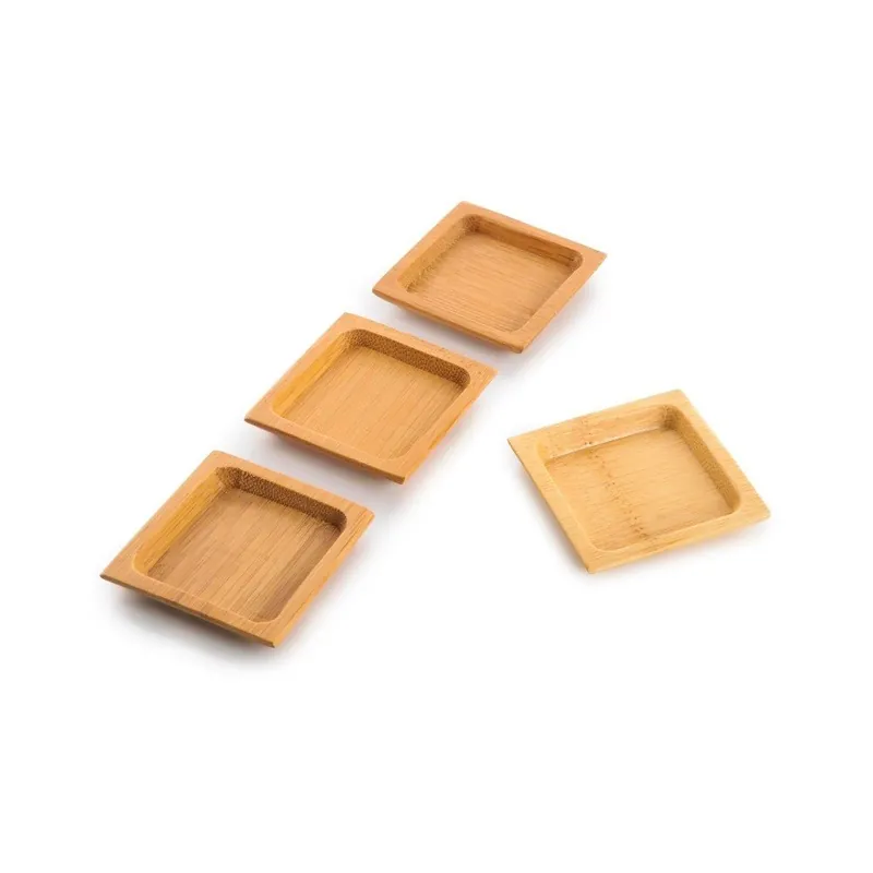 Nowość Zestaw 4 bambusowych miseczek do sosów Bambum, ⌀ 6 cm Bonami