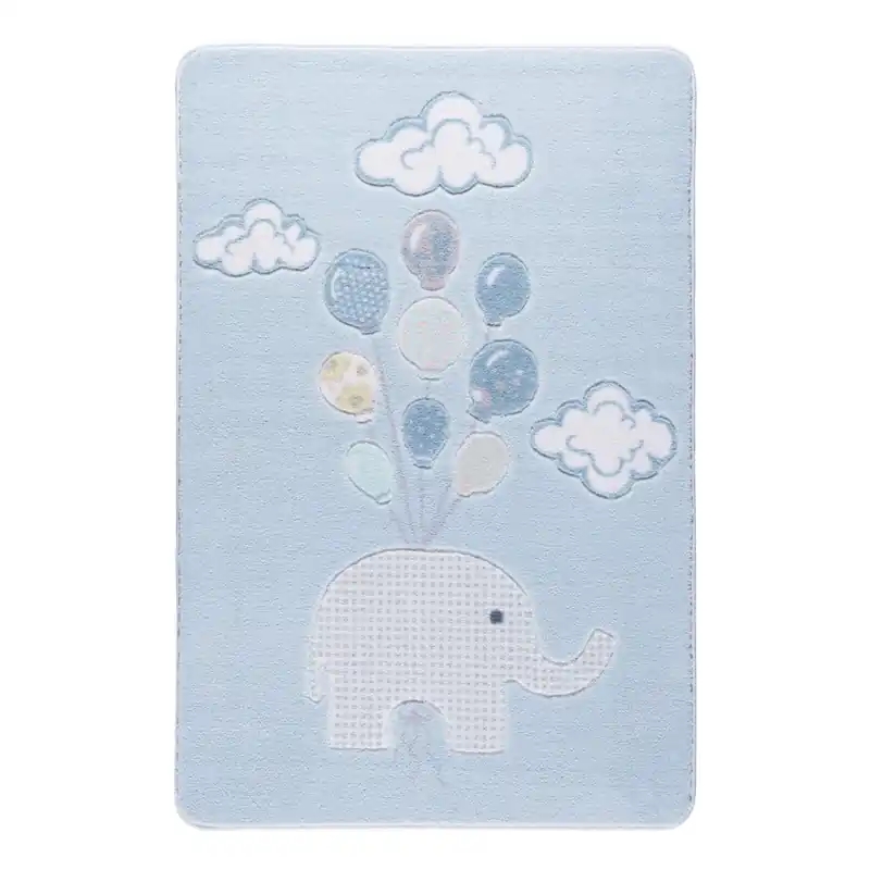 Jasnoniebieski dywan dziecięcy Conceptum Hypnose Sweet Elephant, 133x190 cm Bonami Oferta