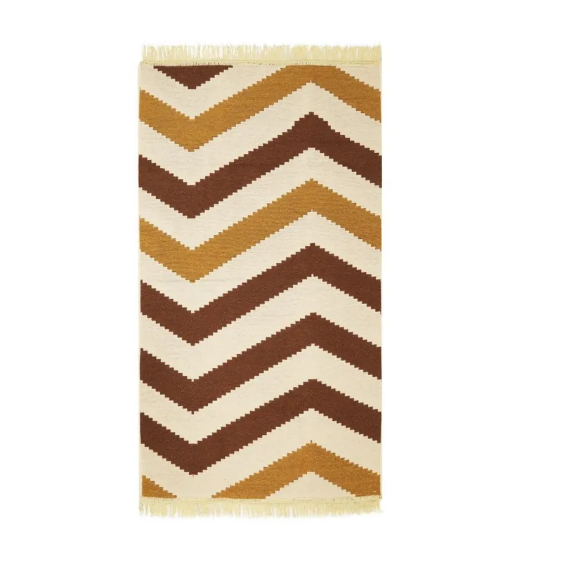 Brązowy dywan ZigZag Brown, 80x150 cm Bonami Oferta limitowana