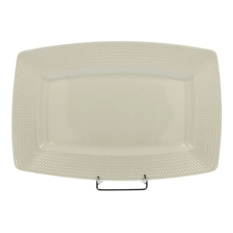 Biały półmisek porcelanowy Duo Gift Beta, ⌀ 35 cm Bonami Łatwy zwrot
