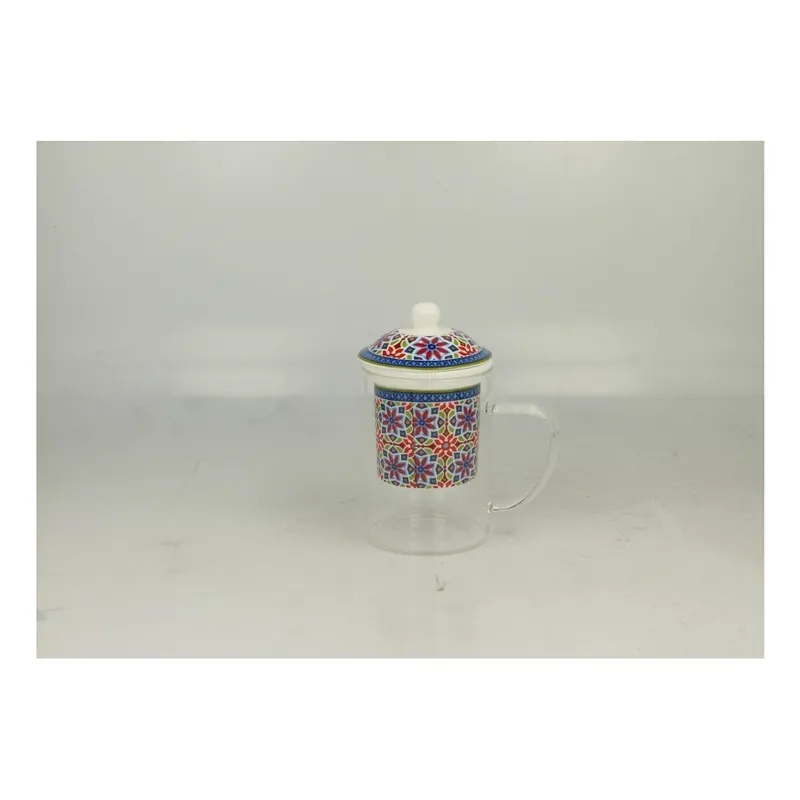 Dostępne od ręki Szklanka z sitkiem porcelanowym Duo Gift Agadir, 450 ml Bonami