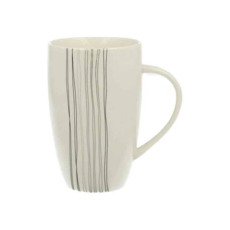 Biały kubek porcelanowy Duo Gift Silver Line, 270 ml Bonami Taniej