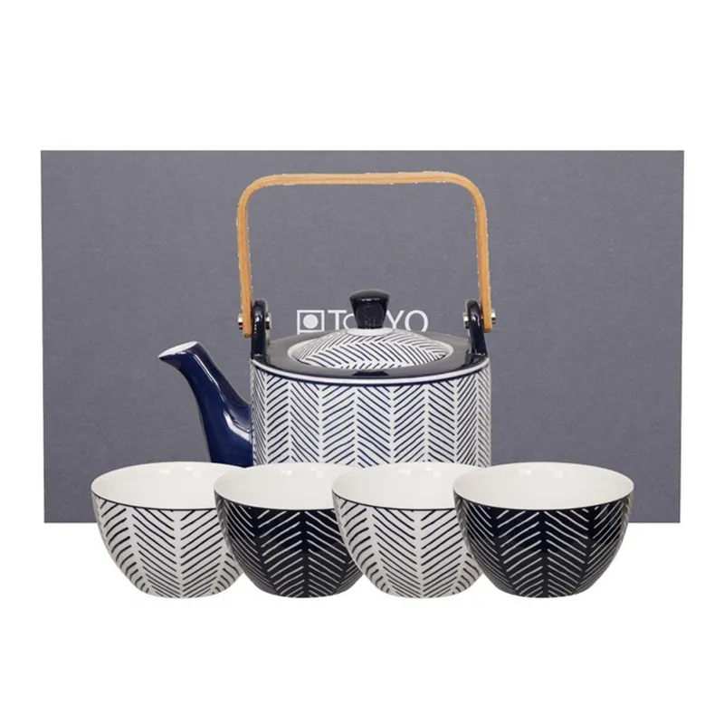 Dzbanek do herbaty z 4 filiżankami Tokyo Design Studio Yoko Yoki Bonami Dodaj do koszyka
