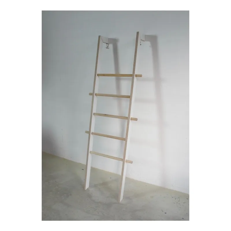 Biały wieszak z drewna brzozowego Tidy Boy TB.3.1 Ladder Bonami Cena promocyjna