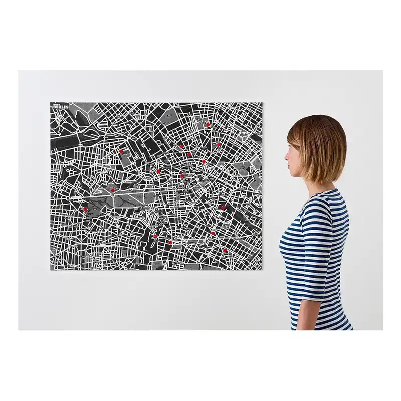 Ostatnie sztuki Czarna mapa ścienna Palomar Pin Berlin Bonami