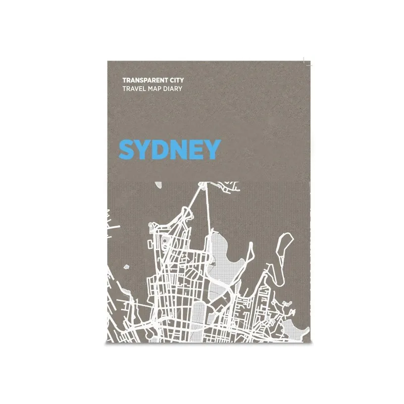 Bezpieczna płatność Mapa z kartkami na notatki Palomar Transparent City Sydney Bonami