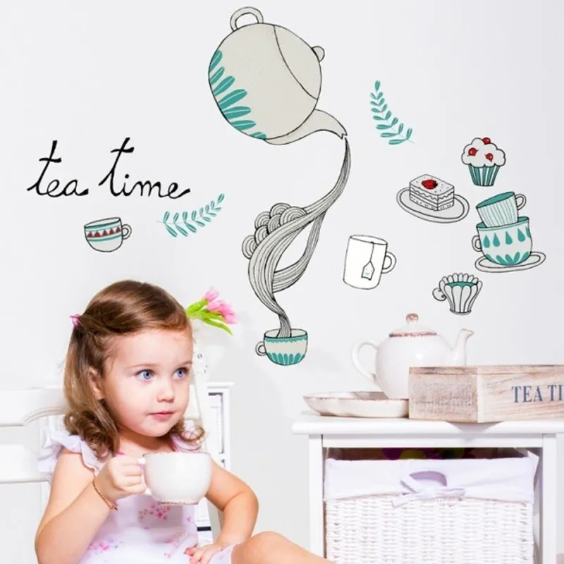 Wyprzedaż Naklejka Chispum Tea With Cupcake Bonami