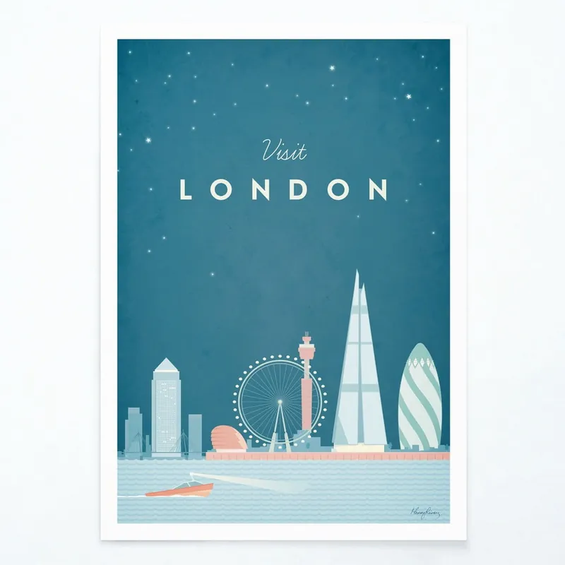 Ograniczona ilość Plakat Travelposter London, 50 x 70 cm Bonami