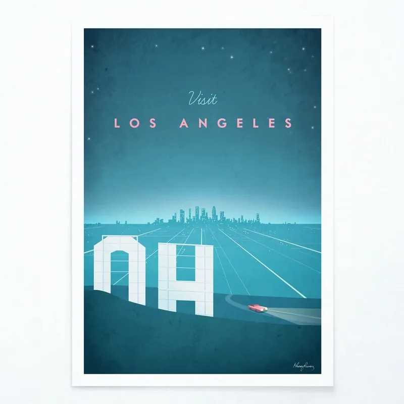 Tylko dziś Plakat Travelposter Los Angeles, A3 Bonami