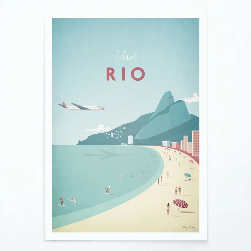Plakat Travelposter Rio, 50 x 70 cm Bonami Tylko do końca tygodnia