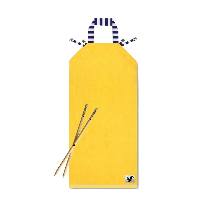 Popularny Żółty leżak plażowy Origama Blue Stripes Bonami