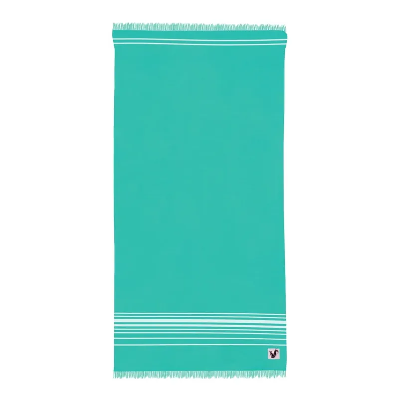 Sprawdź teraz Turkusowy ręcznik Origama Flat Seat, 100x200 cm Bonami