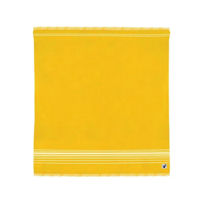 Wysoka jakość Żółty ręcznik Origama Flat Seat, 200x200 cm Bonami