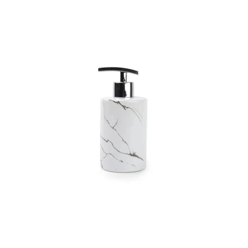 Tani Biały dozownik do mydła Salt&Pepper Marble Bonami