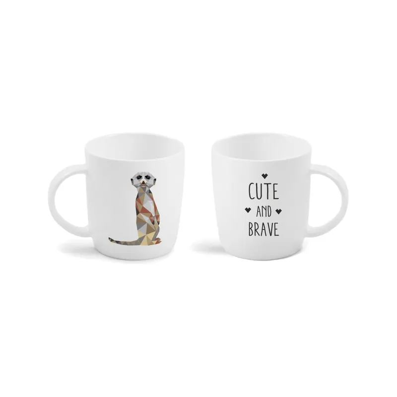 Do wyczerpania zapasów Kubek z dwustronnym nadrukiem Vialli Design Suricate, 370 ml Bonami