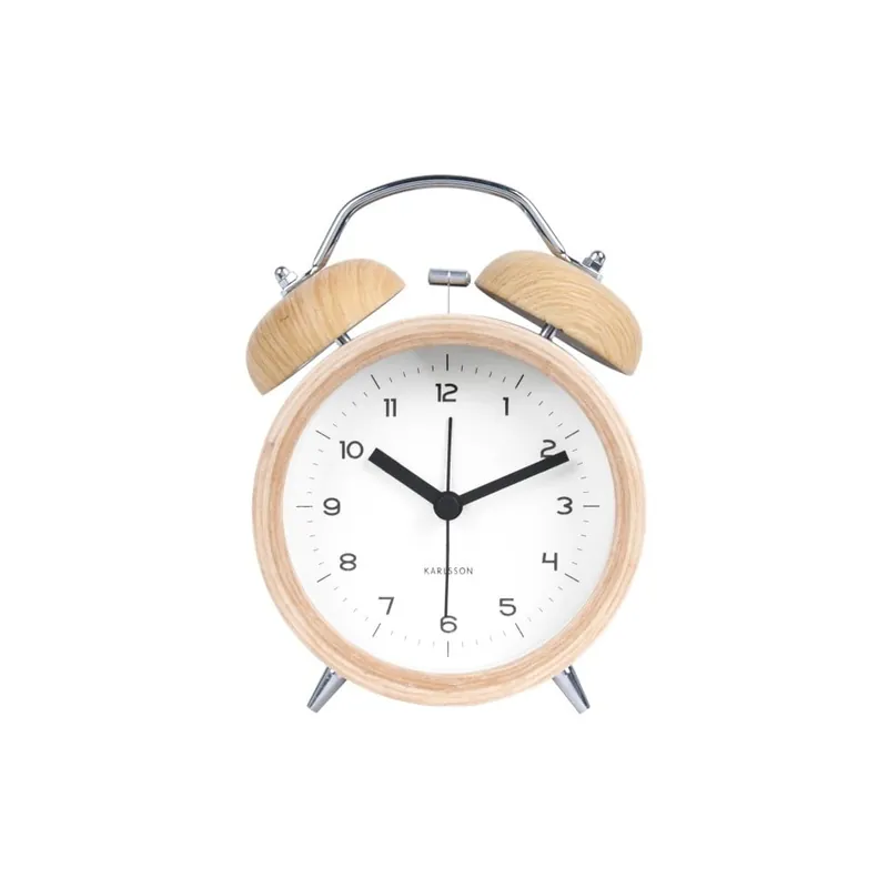 Kremowy budzik z białą tarczą Karlsson Classic Bell, ⌀ 10 cm Bonami Tylko do końca tygodnia