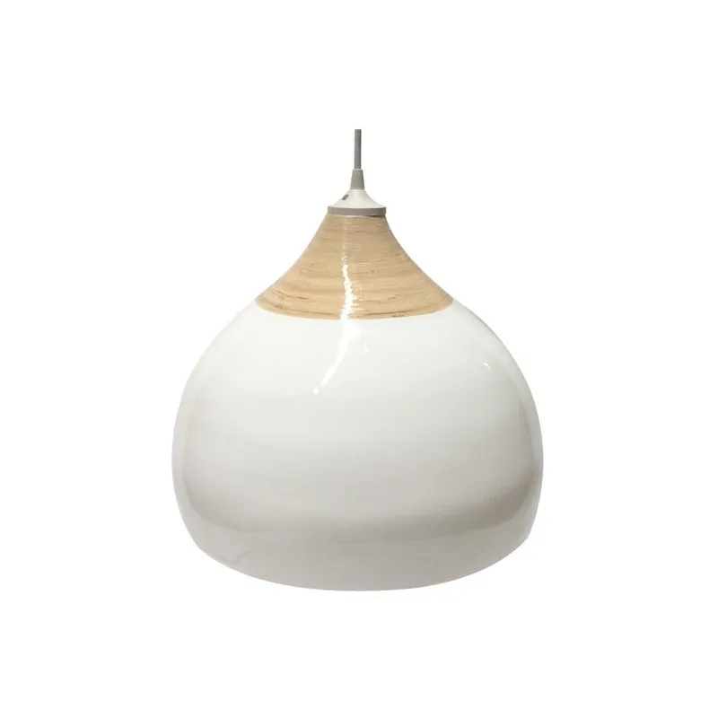 Biała lampa wisząca ETH, średnica 27 cm Bonami Łatwy zwrot