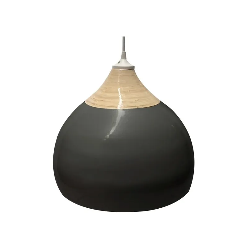 Czarna lampa wisząca Karlsson Glazed, ⌀ 38 cm Bonami Tylko dziś