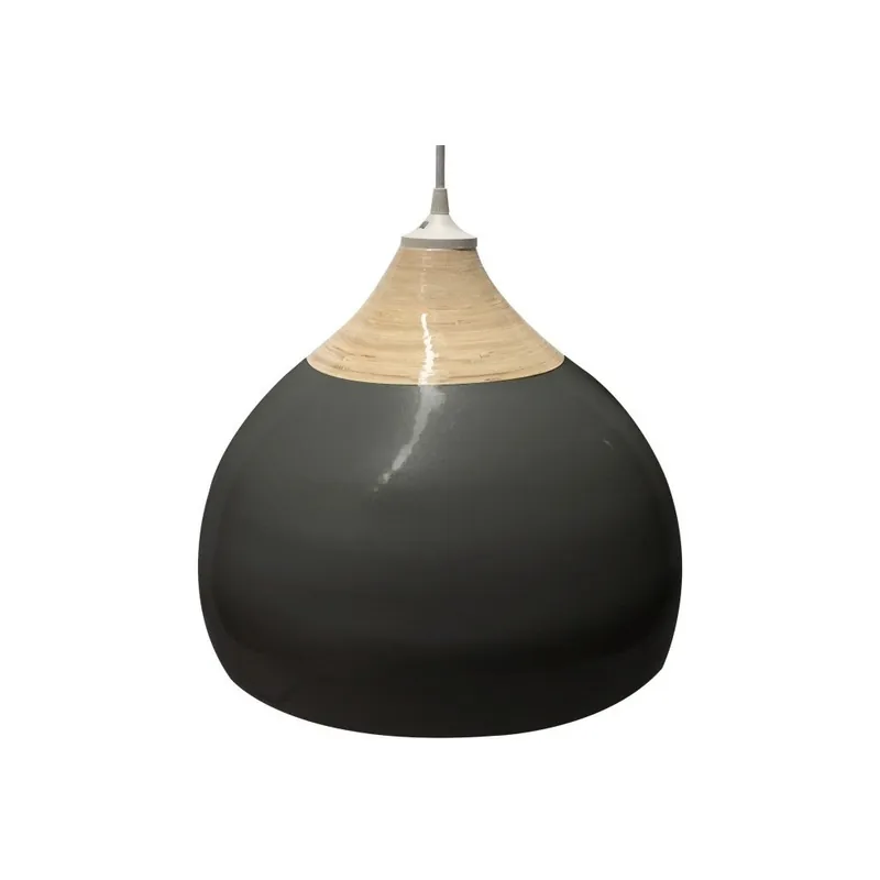 Oferta limitowana Czarna lampa wisząca Karlsson Glazed, średnica 33 cm Bonami