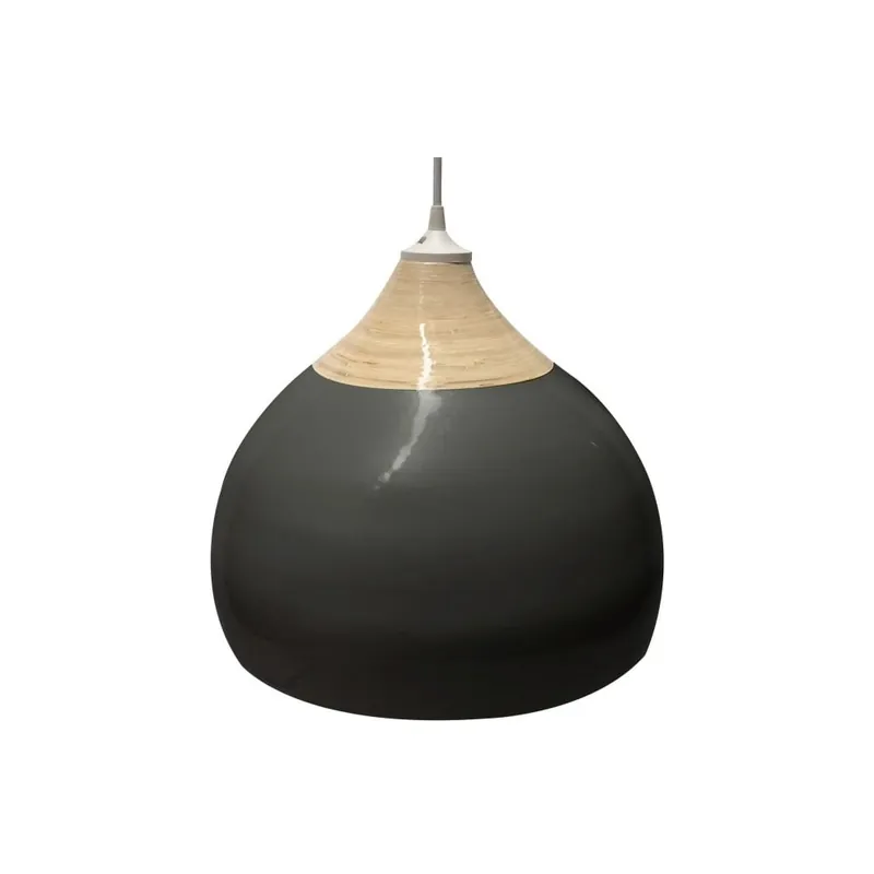 Bezpieczna płatność Czarna lampa wisząca Karlsson Glazed, średnica 27 cm Bonami