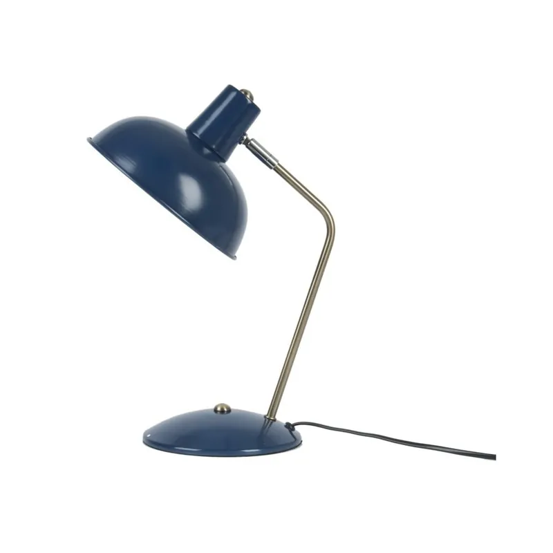 Niebieska lampa stołowa Present Time ETH Hood Bonami Łatwy zwrot