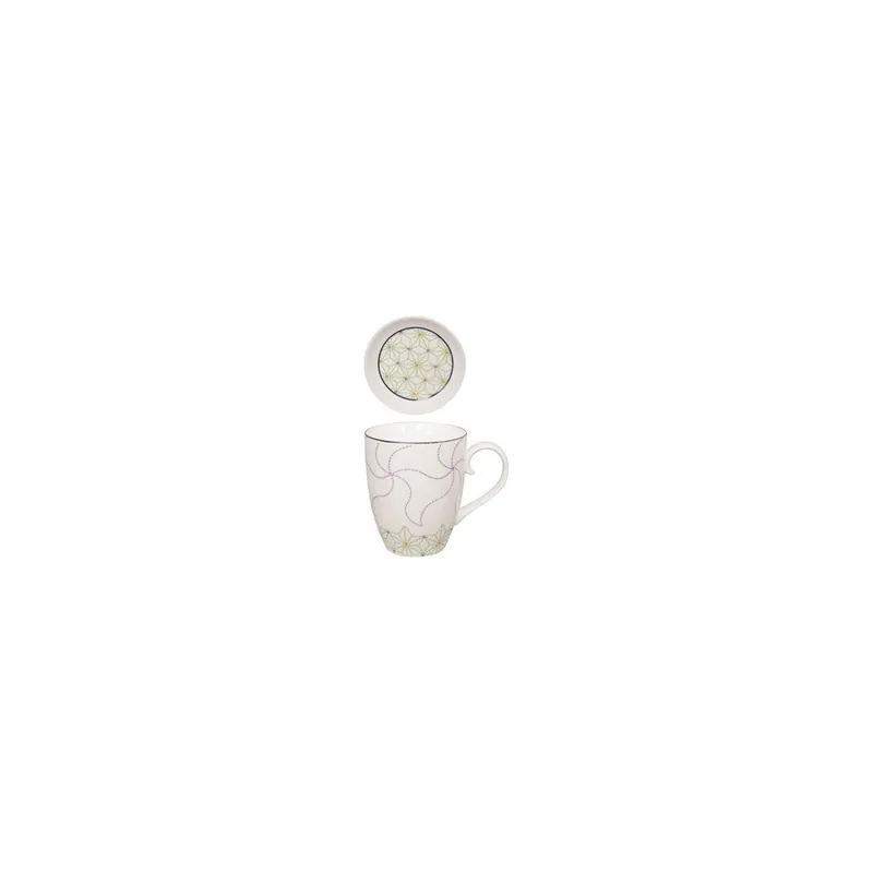 Kubek z sitkiem i spodkiem Tokyo Design Studio Geometro, 380 ml Bonami Super okazja
