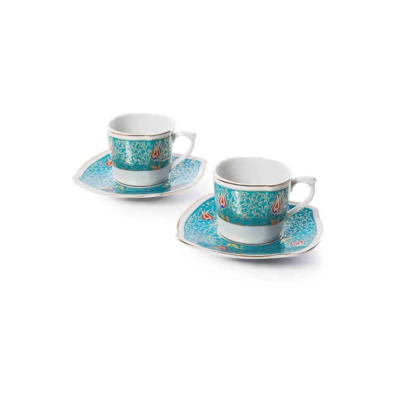 Zestaw 2 porcelanowych filiżanek ze spodkami Ipek Bonami Tylko dziś