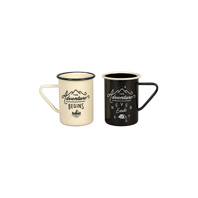 Oferta Zestaw 2 emaliowanych kubków Gentlemen‘s Hardware Adventure Begins Bonami