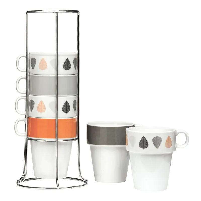 Zestaw 6 kubków ze stojakiem Premier Housewares, 300 ml Bonami Promocja