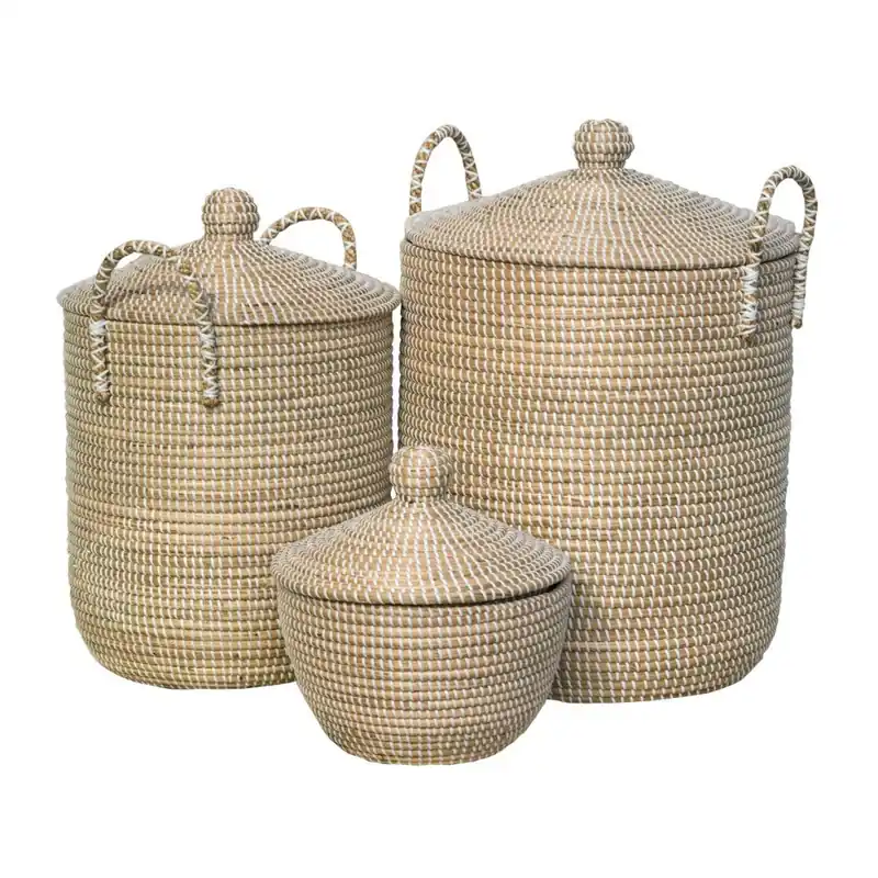 Zestaw 3 koszyków Dassie Artisan Rural White Bonami Super okazja