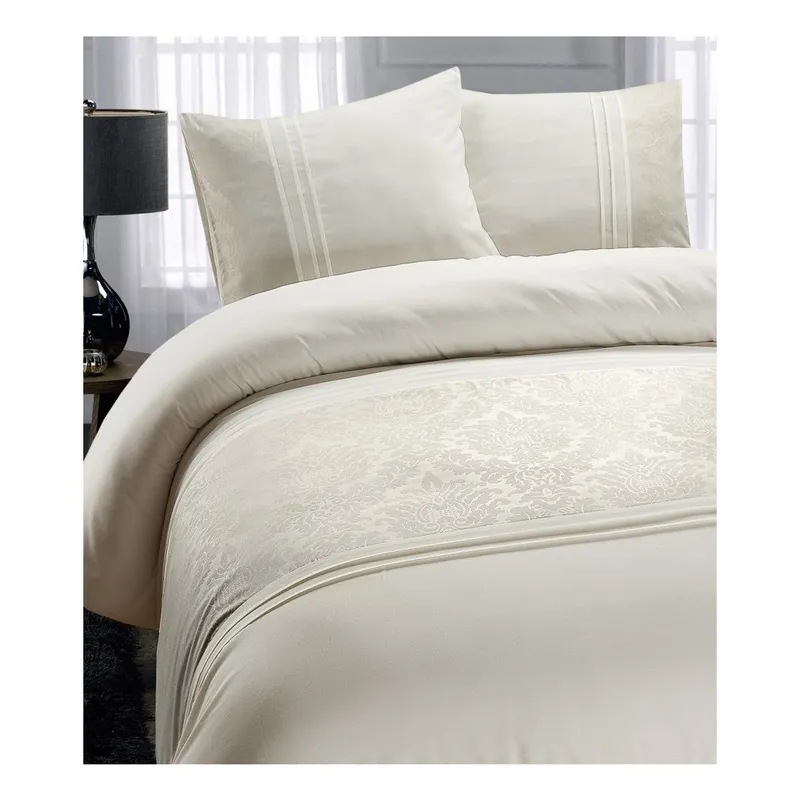 Kremowa pościel z mikroperkalu Fancy Embroidery Brussel, 240x220 cm Bonami Oferta czasowa