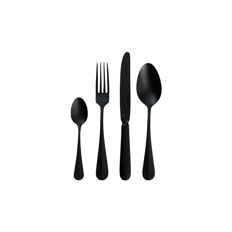 Komplet 24 sztućców w czarnym kolorze Sola Gastro Vintage Bonami Oferta limitowana